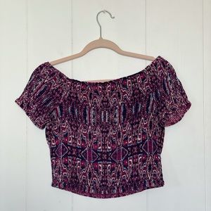 Target Xhilaration Off The Shoulder short sleeve top